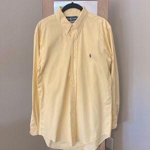 Men’s Ralph Lauren Custom Fit Button Down Dress Shirt, Size 15 1/2 32/33